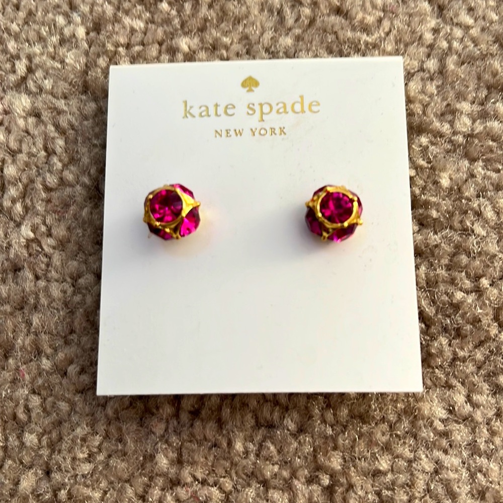 Kate spade Lady marmalade sweetheart pink earrings